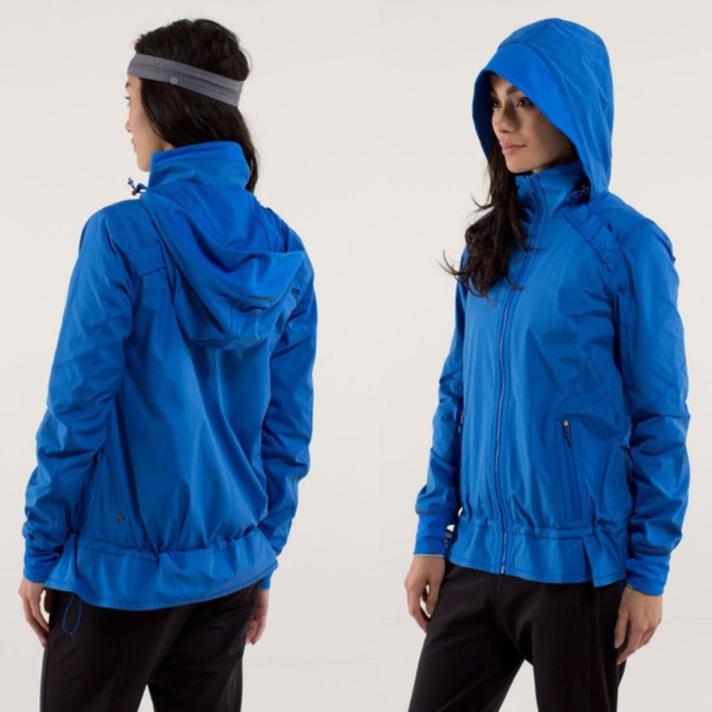 lululemon athletica Electric Blue Hooded Utility Jacket